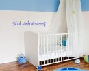 Shhh... Baby Dreaming Quotes Wall Decal Nursery Room Quote Lettering Stickers